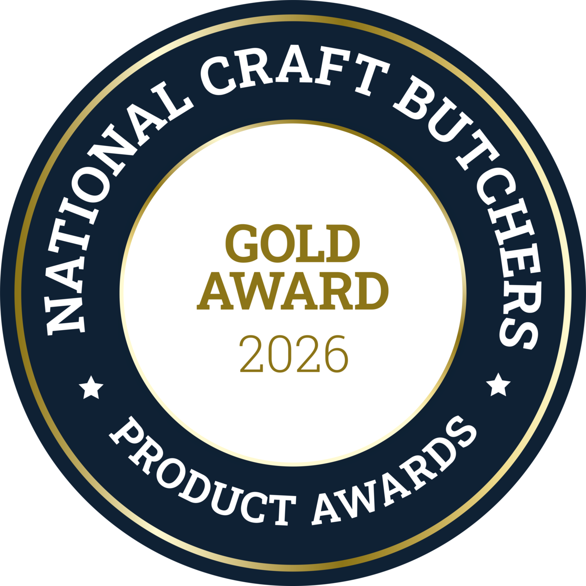 National Craft Butchers Product Awards Gold Award 2026